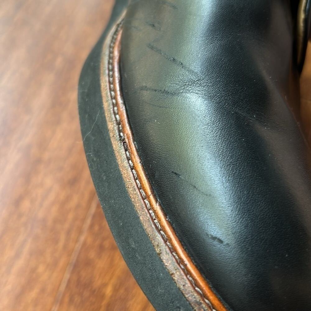 Samuel Hubbard Founder Classic Men’s Oxford Work Shoes, Black Leather, Size 10.5 - Picture 12 of 16